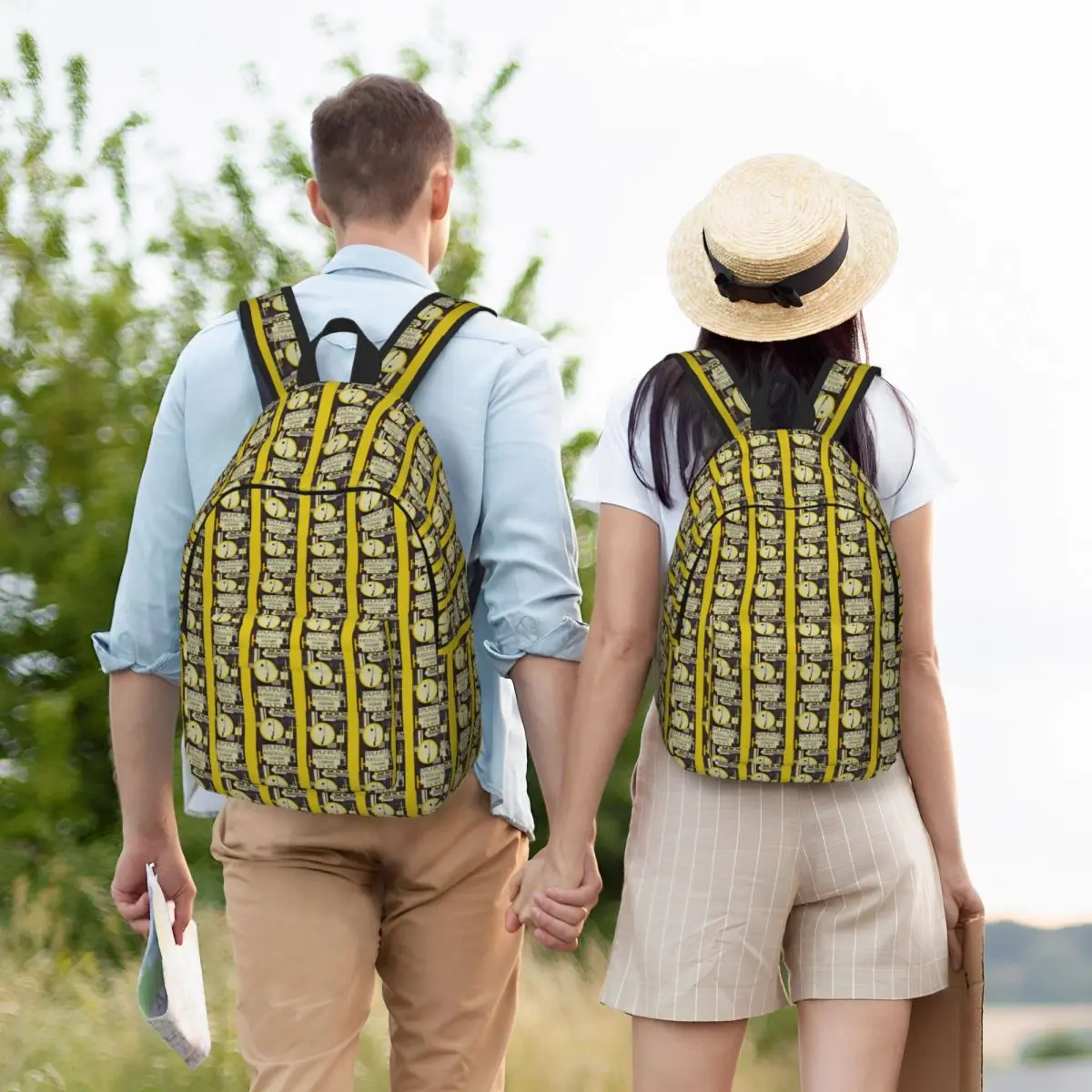 Bauhaus Poster Backpack Student BookBag Children School Bag Computer Shoulder Bags for Boys Girls