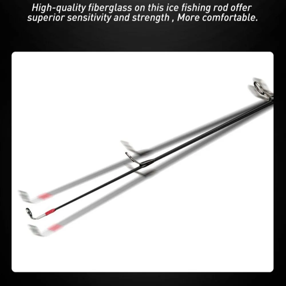 High Quality Retractable Ice Fishing Rods Spinning Carbon Ice Fishing Pen Pole Portable Winter Ice Fishing Rod Set Winter