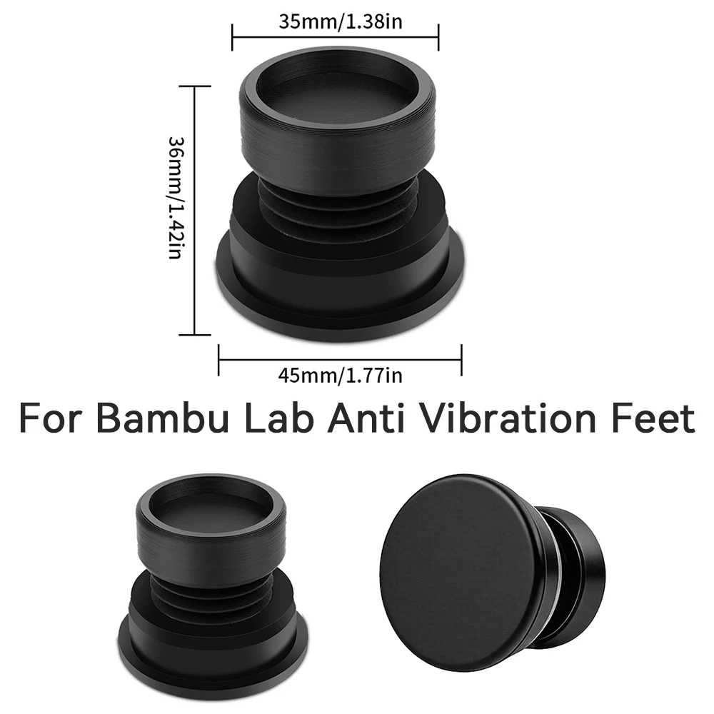 

Антивибрационные ножки для 3D-принтеров Bambu Lab P1P/P1S/P1, противоскользящие, пылезащитные, резиновые накладки, подходят для Bambulabs X1/X1C/A1/A1 mini