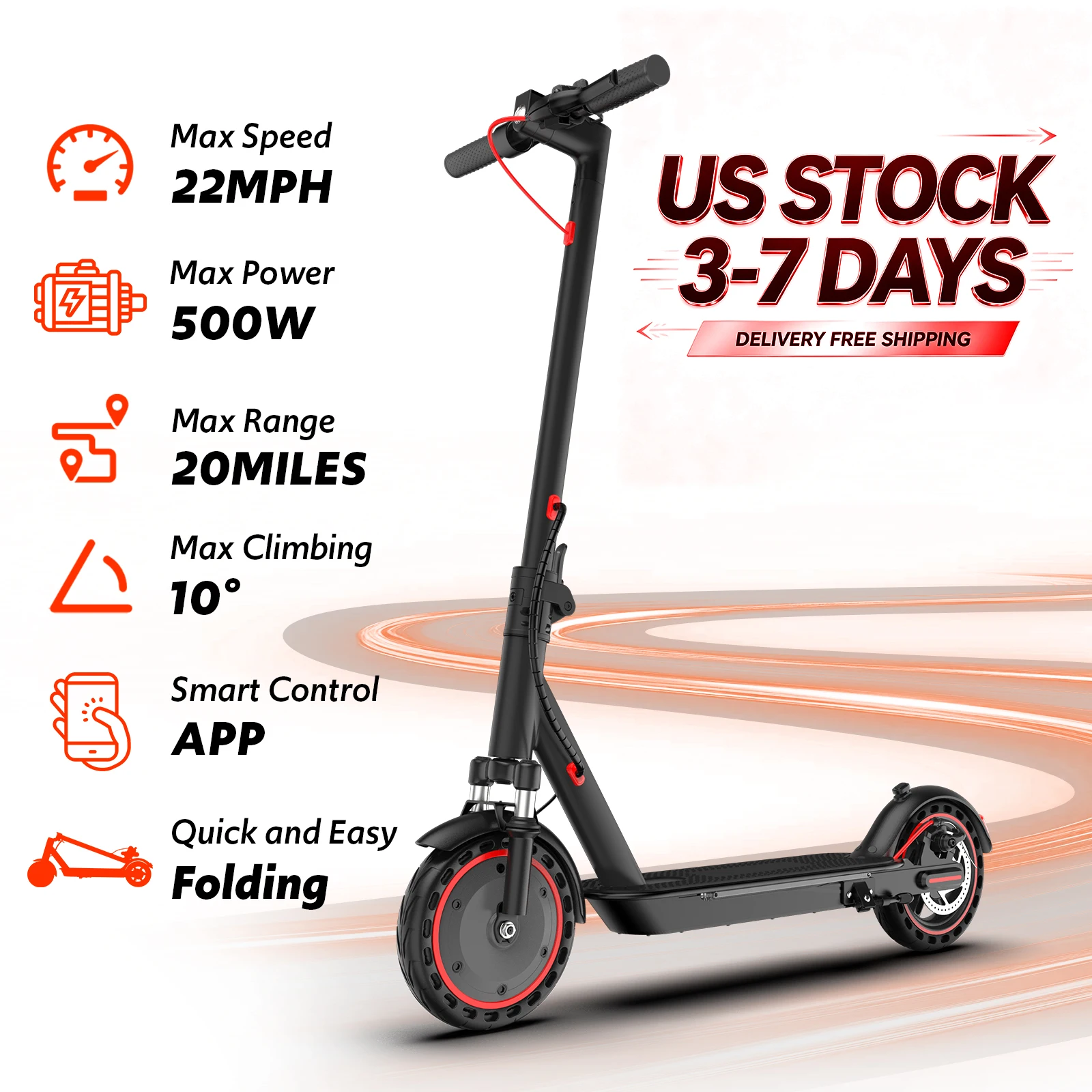 Electric Scooters for Adults with Smart App Control, 10