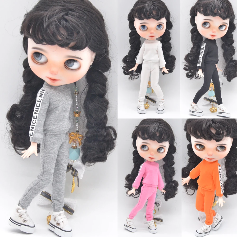 1pcs 28-30cm Blyth Doll Clothes Fashion sportswear suit for Blyth Azone OB23 OB24 doll accessories