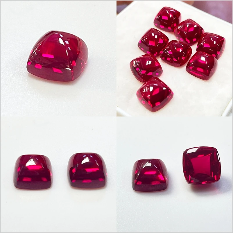 Lab Grown Ruby Pigeon Blood Red Multiple Cuts Available Gem Premium For Jewelry Setting&Custom Design Selectable Certificate