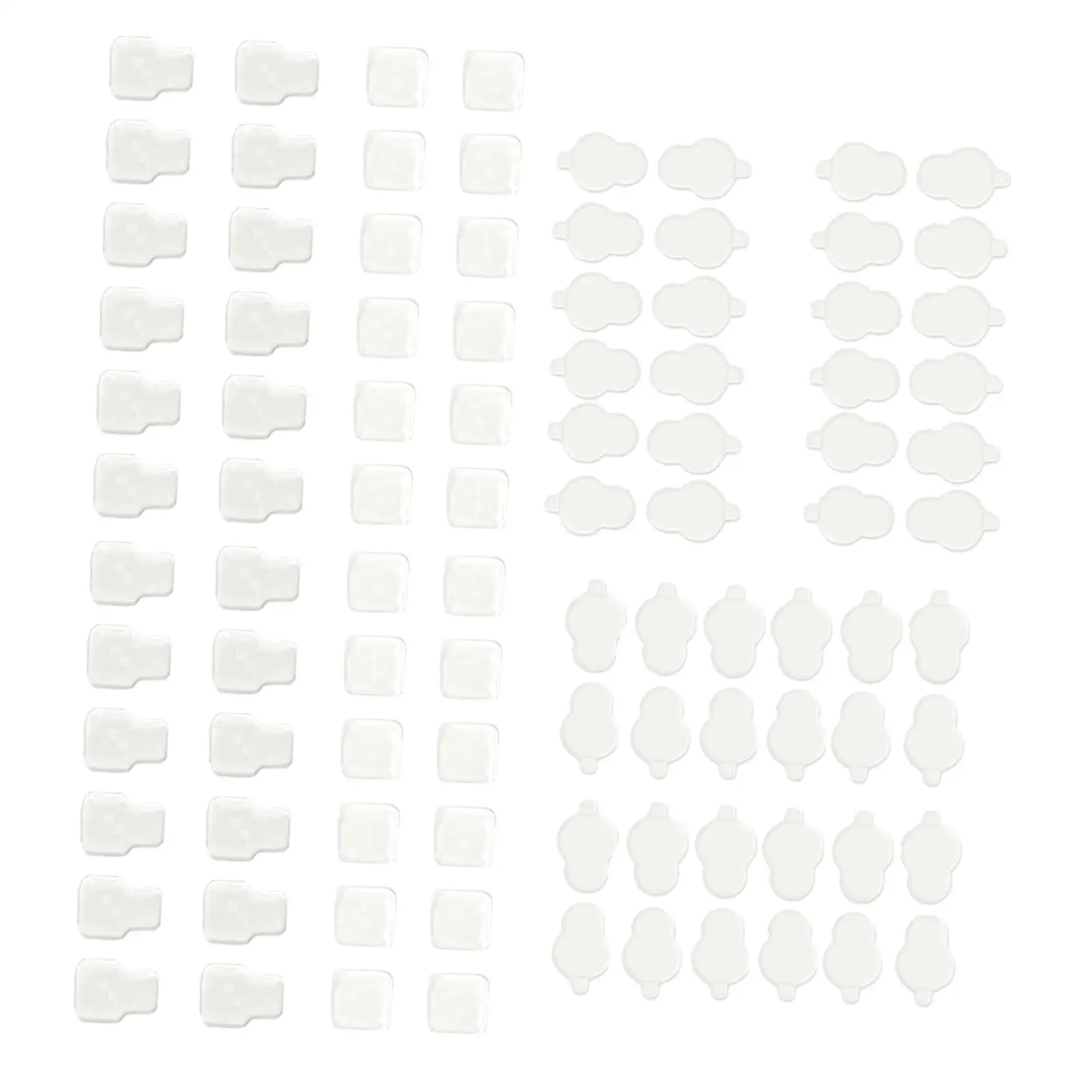 6 Pieces Sticky Pads Acrylic Glue Transparent Strong Hold Practical for Figurines Small Decorations