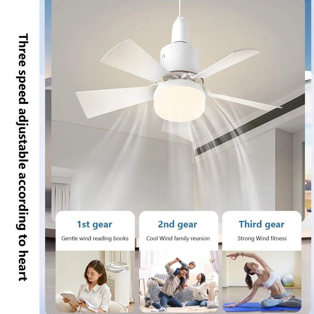 Led 30W Plafondventilator Licht Led Ventilator Plafondlamp Met Externe Dimfunctie Geschikt Voor Woonkamer Studie En Thuisgebruik