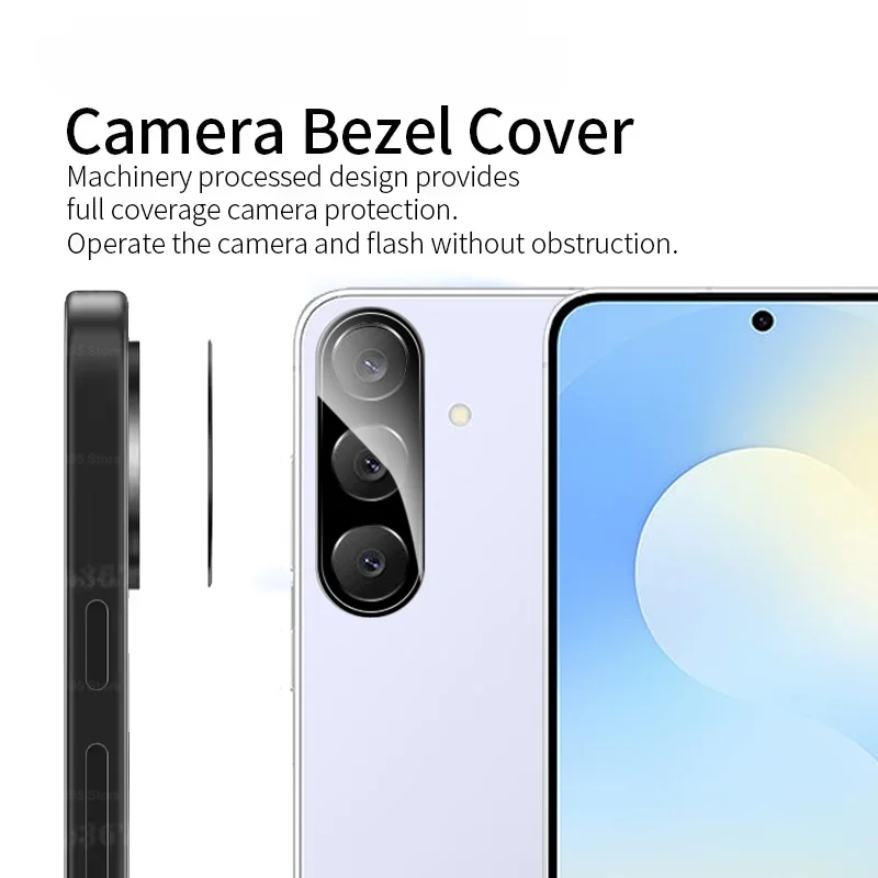 لسامسونج S25 FE 1 ~ 3 قطعة ثلاثية الأبعاد حامي العدسة ل غالاكسي S25 FE S25fe s 25 fe كاميرا الزجاج المقسى عدسة بروتيت فيلم SamsungS25FE