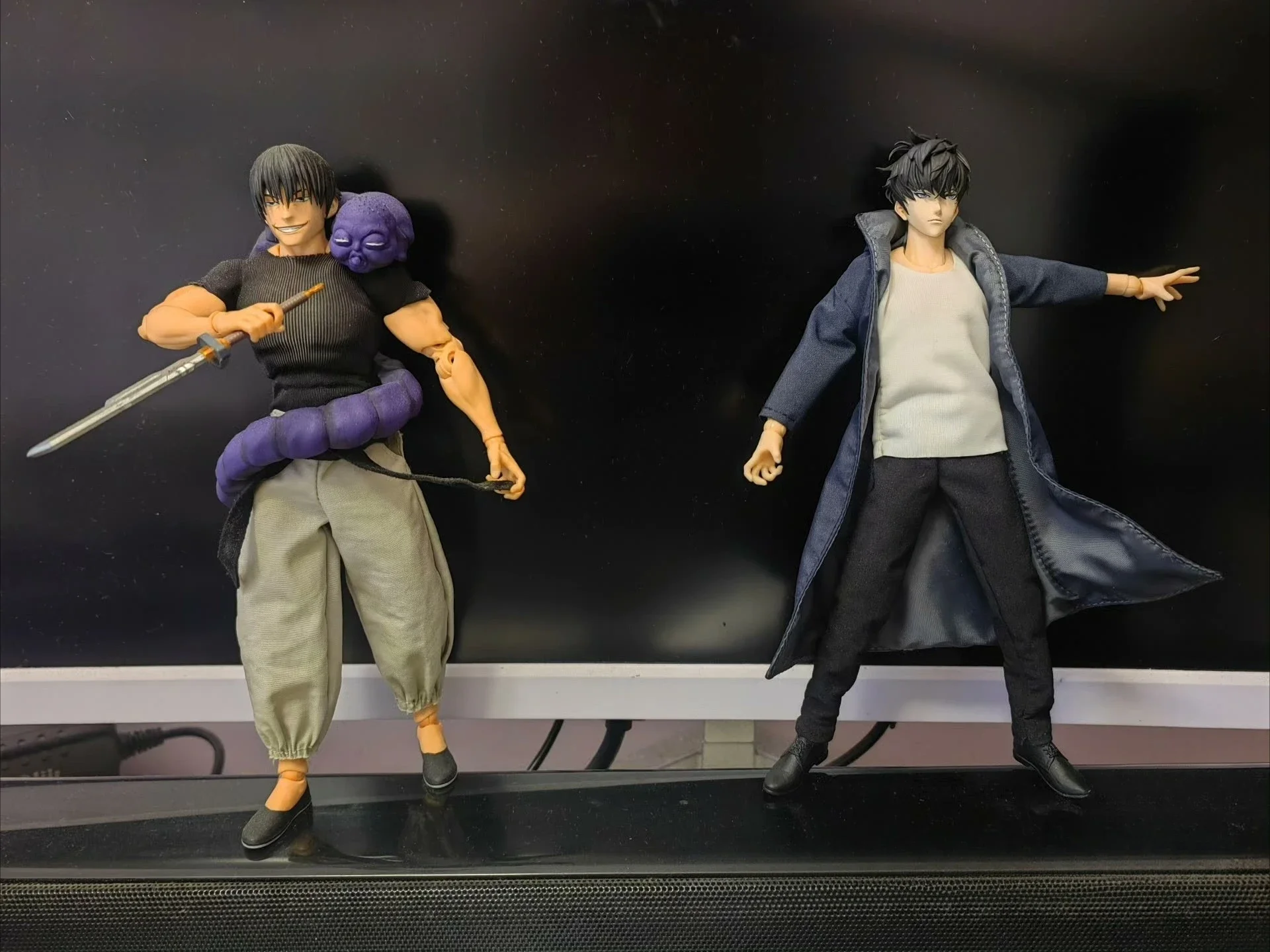 Solo Nivelación Figura de acción articulada personalizada a escala 1/12 - Sung Jin - Woo Muñeca de juguete coleccionable