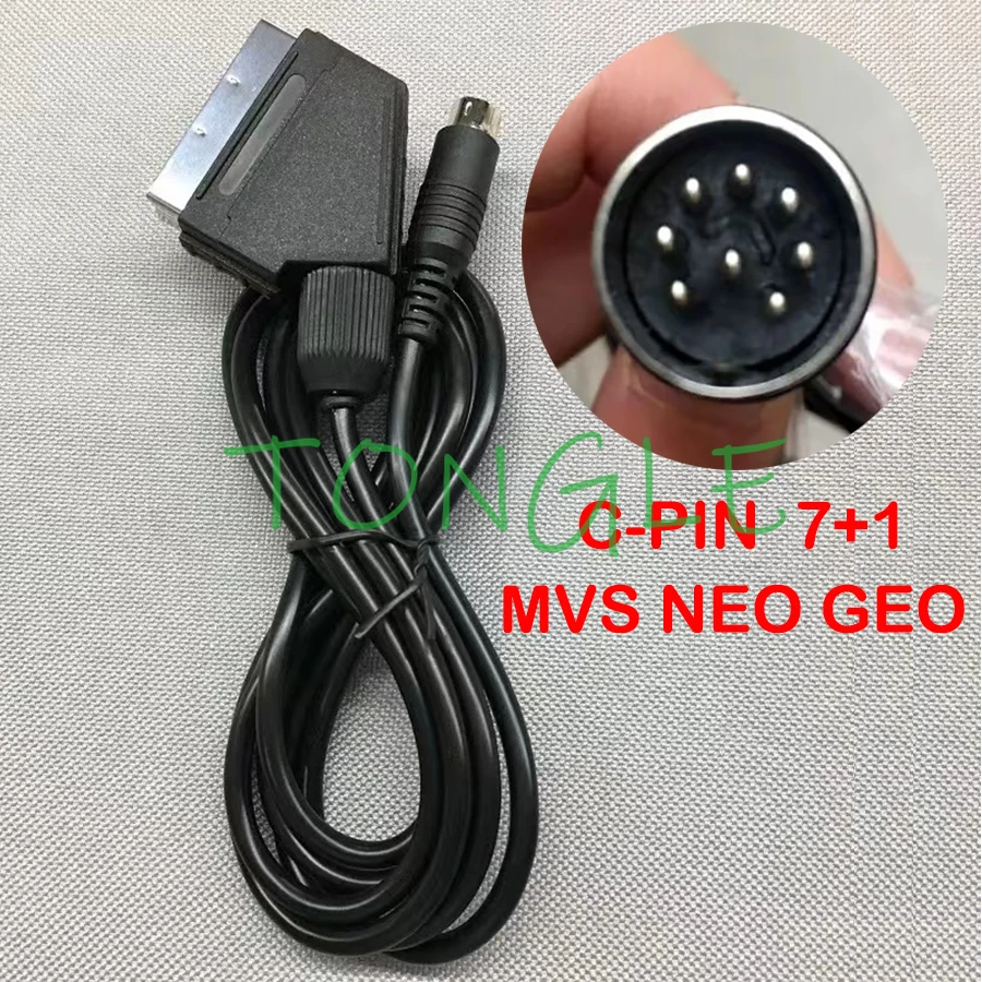 RGBS to EUR SCART Video Conversion Cable for SNK NEO GEO Game Console, NES DVD Player, RGB Cord, AES CD, New Neogeo Scart Cable