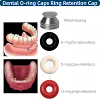 Tapas de junta tórica Dental, tapa de retención Dental, bola de implante, apta con O-S-S, 4 unids/set