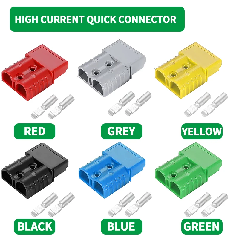 5/20/100Pcs 50A/120A/175A/350A Anderson สไตล์ Quick Connector ปลั๊กชาร์จแบตเตอรี่ Bipolar ทองแดง Silver Plated High Current