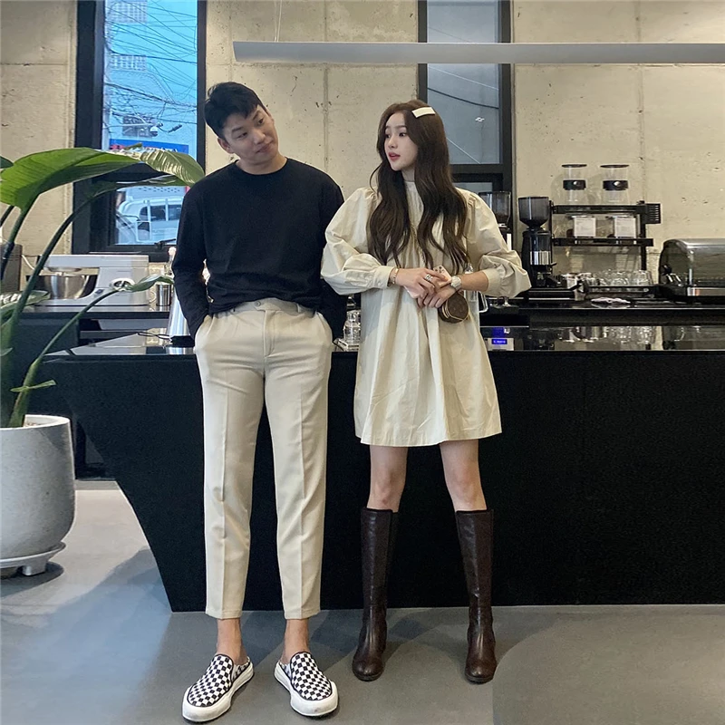 

Осень 2026: Модная повседневная юбка А-силуэта с длинным рукавом, свободная, с завышенной талией, из мягкого хлопка, для города, из тонкой ткани, высокого качества.