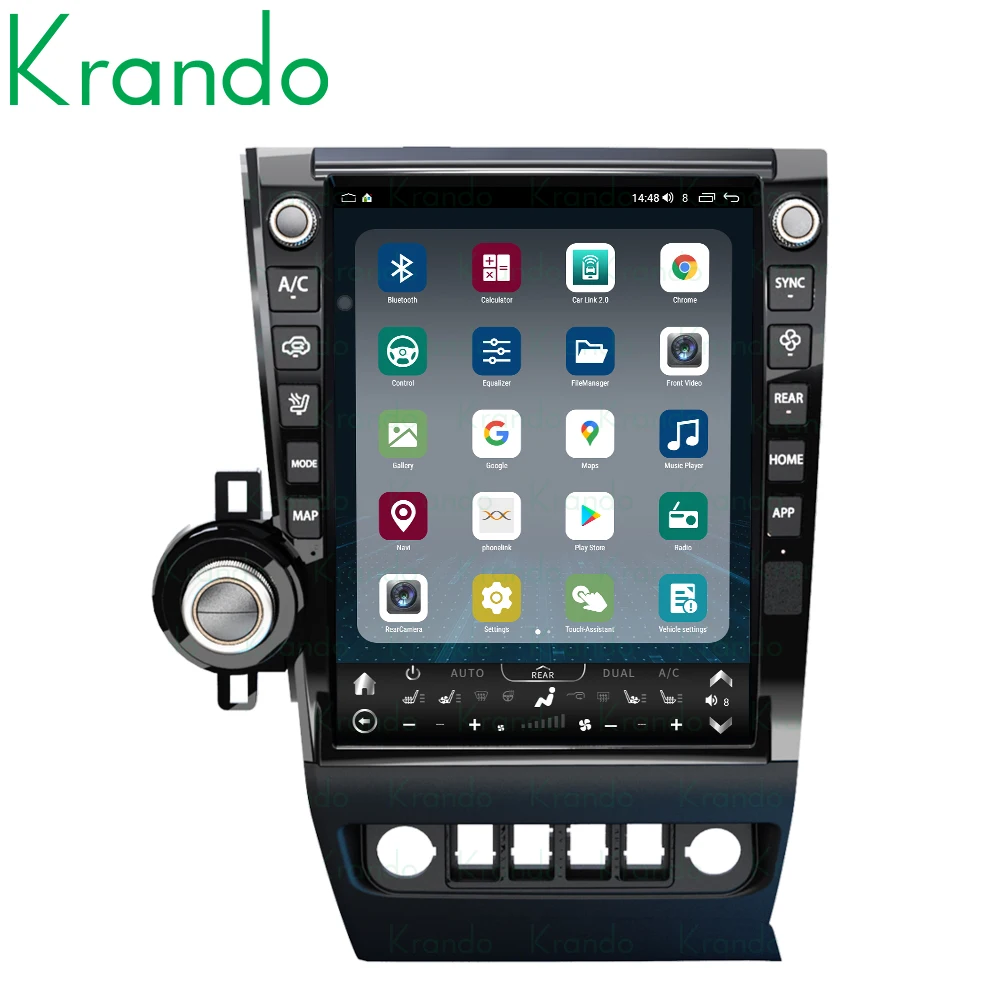 Krando 13,6 'Telsa Carplay Android Carplay для TOYOTA Tundra 2007-2013 TOYOTA Sequoia 2008-2013 навигация GPS стерео экран LHD