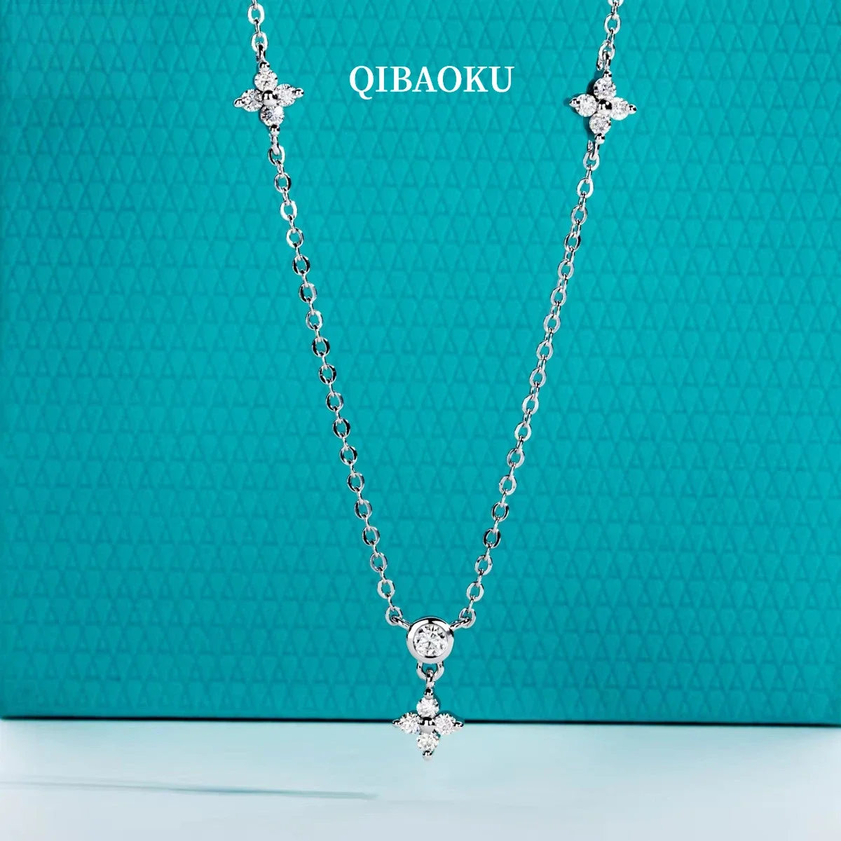 NASIAD Color Moissanite Four Leaf Clover 45+5cm Necklace GRA S925 Sterling Silver Valentine's Day Gift for Women Jewelry 2026