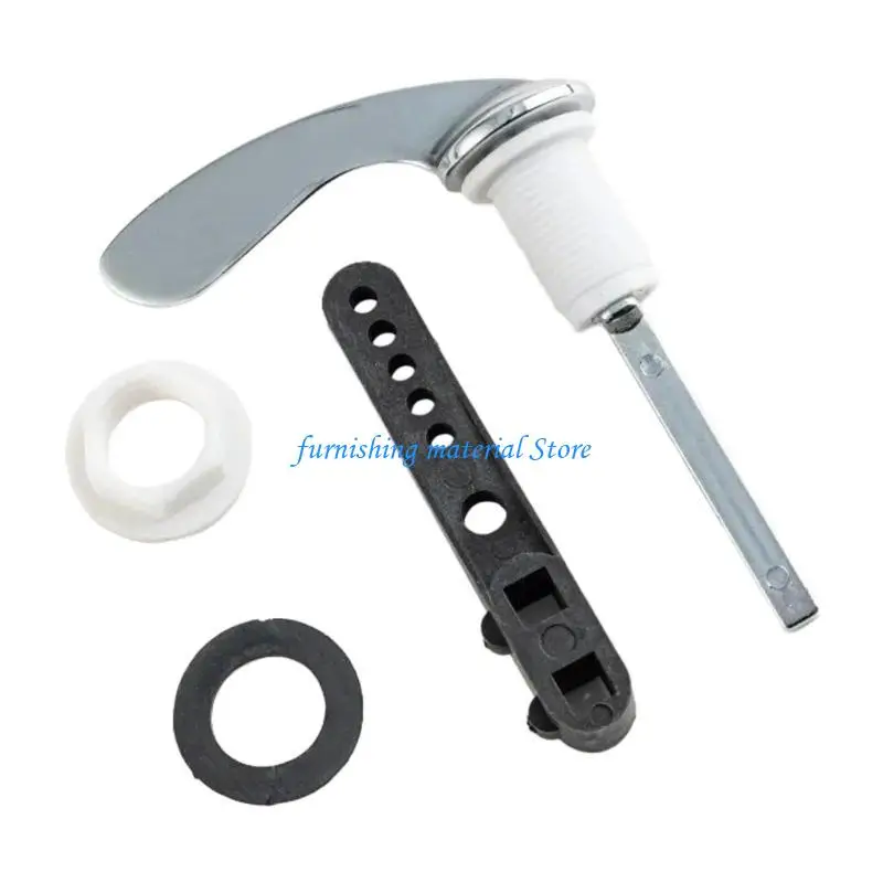 

Y5GD Bathroom Toilet Flush Handle Replacement Toilet Flush Lever Handle Side Mount Zinc Alloy Toilet Trip Lever Easy to Use