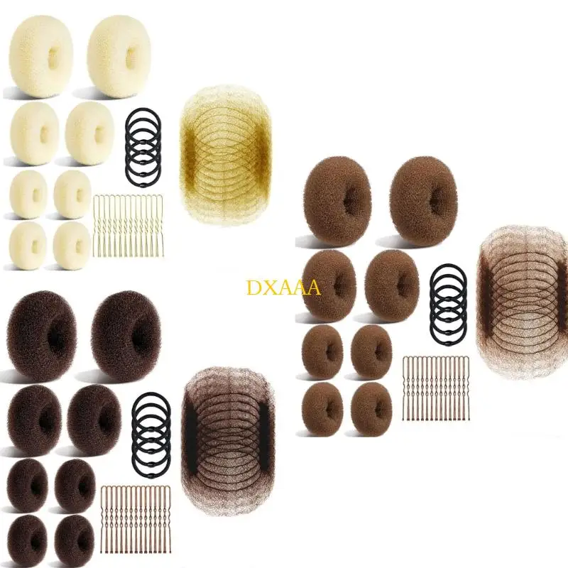 

DXAA 1 Set Nylon Hair Styling Tool For Messy Buns Top Knots Secure Updos Styling Gentle No Damages For Most Hair Types