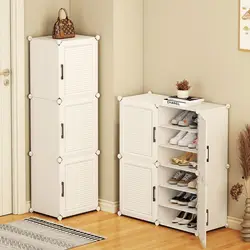 Simplicity Shoerack Cabinet For Living Room Foldable Dustproof Storage Shoes Multiple Layers Transparent Furniture Shoe Rack