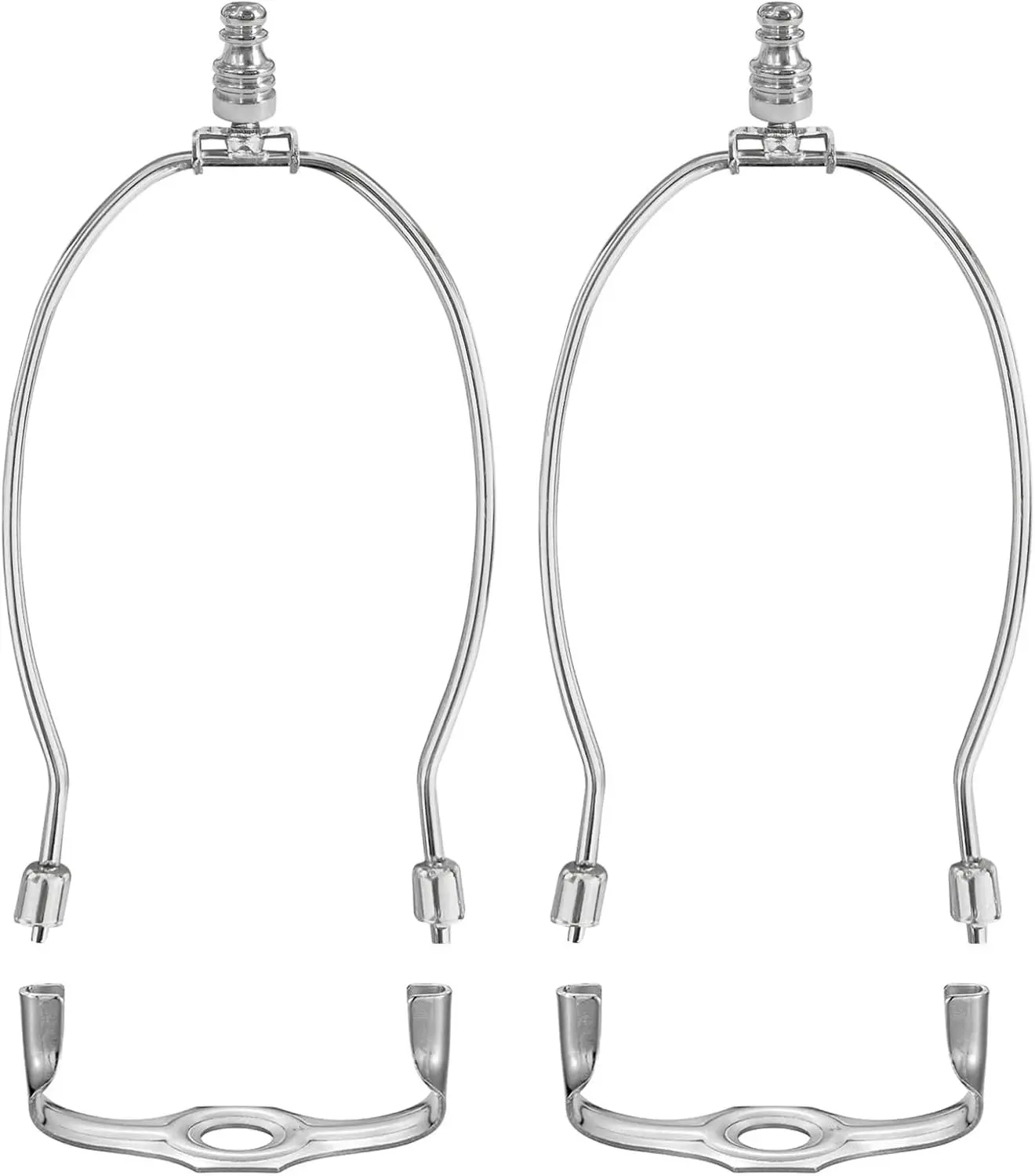 

2Sets Floor Lamp Shade Harp Holders Heavy Duty Adjustable Lamp Bracket Accessories for Table Lamps Wall Lamps Chandelier