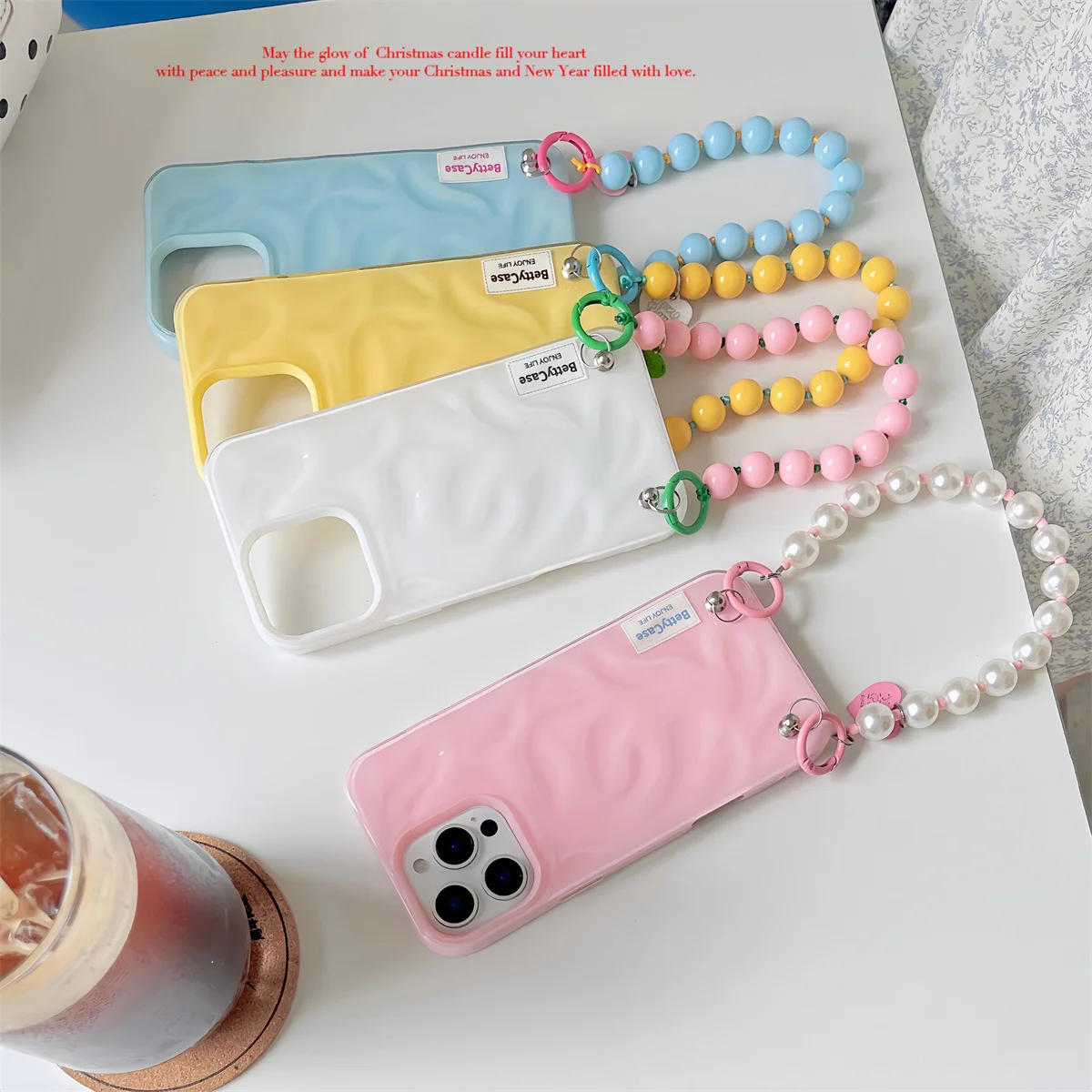 

New fresh candy-colored water ripples Phone Case For iPhone 16 15 14 13 Pro Max fundas case Protective cover For iPhone case
