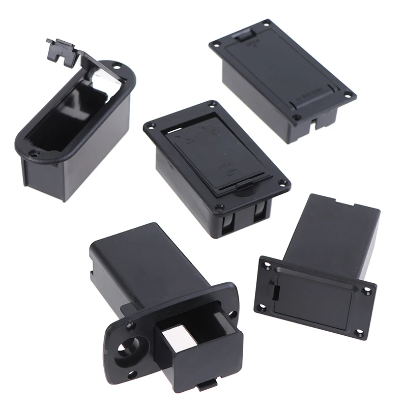 Active Bass Guitar Pickup 9V Battery Boxs 9 volts Battery Holder/Case/Compartment Cover Plug and Cable Contacts