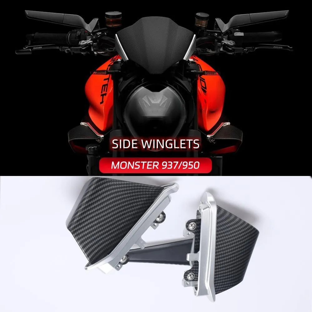 For DUCATI Monster 937 SP Plus MONSTER 950 2021 2022 2023Motorcycle Monster937 Monster950 Spoiler Wing Aerodynamic Side Winglet