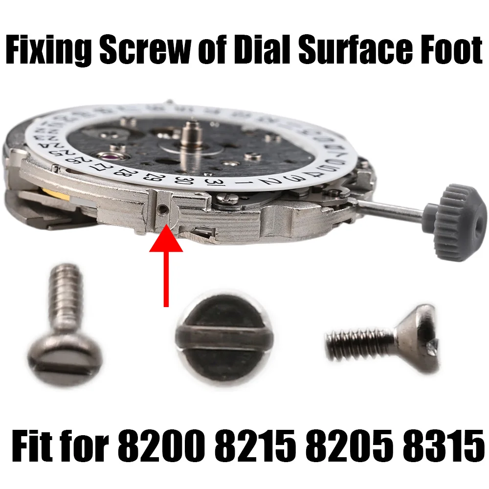 Fixing Screw of Dial Surface Foot For original 8200 8215 8315 8205 Movement of Watch Movement Accessories Watch Repair Parts