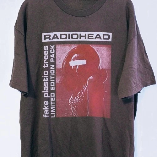 Radiohead Band The Bends Cotton White Unisex T-shirt Reprint   Casual and comfortable summer streetwear