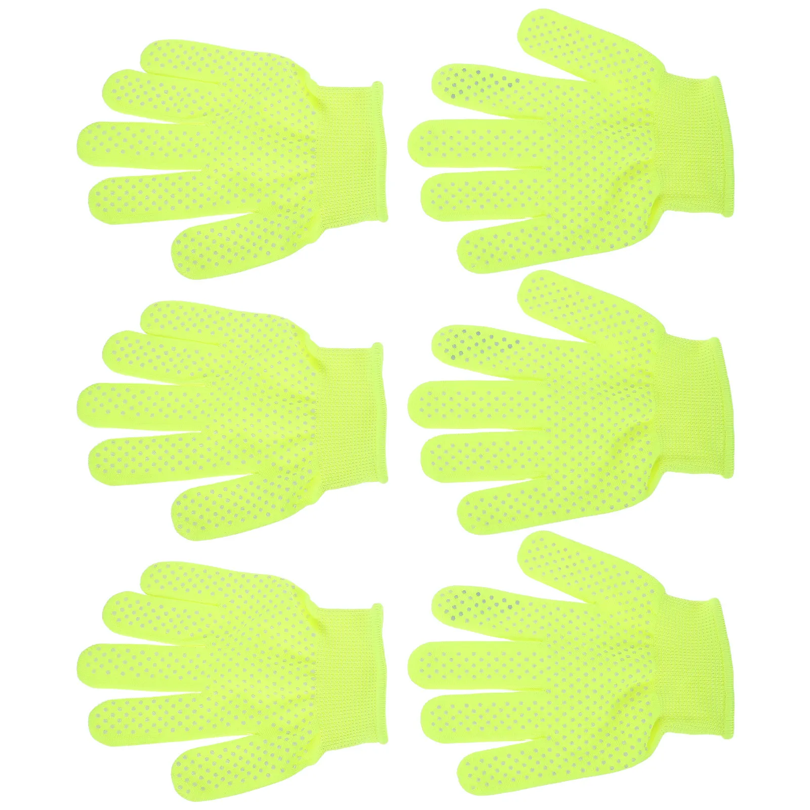 3Pairs Gloves with Thick Palm Layer Non Slip Protective Gardening Gloves Breathable Mesh Back for Children