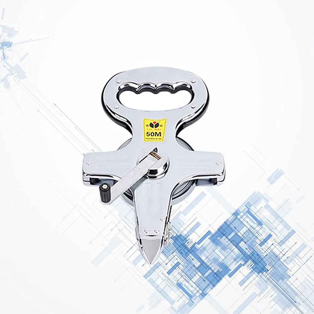 

50M Multipurpose Tape Measure Ergonomic Design Waterproof Retractable Measuring Tool For Construction Carpentry Home Use Silver