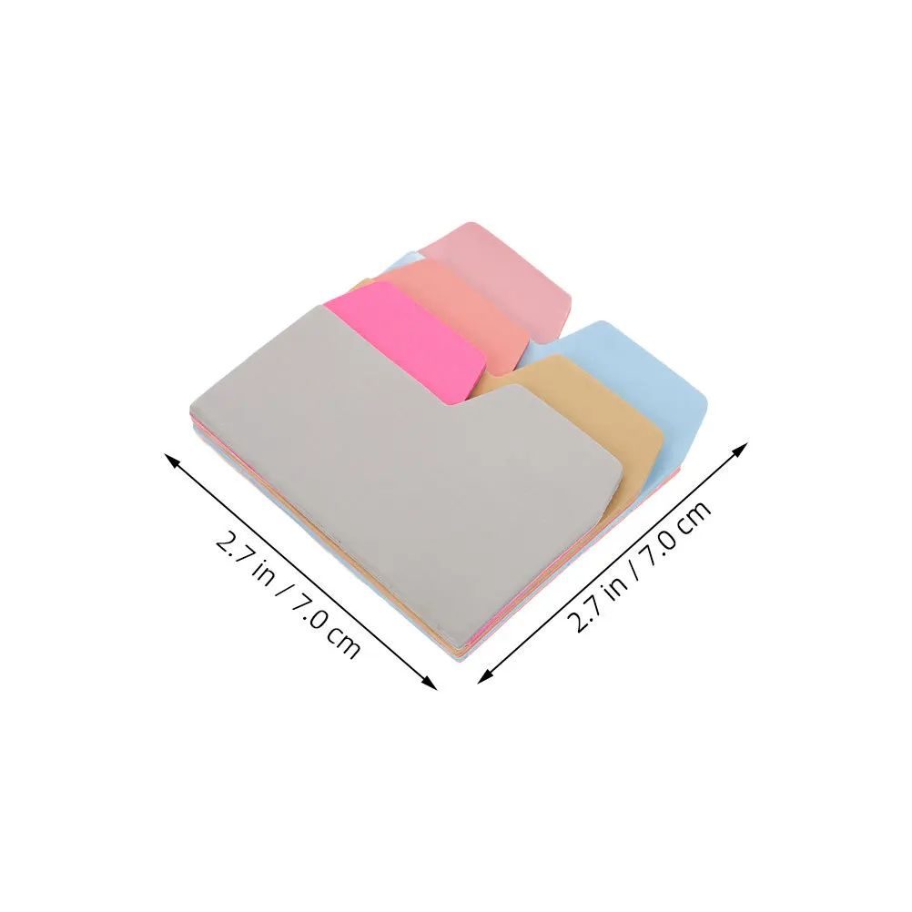 2 قطعة علامات التبويب مؤشر لزجة 6 ألوان علامات التبويب الفارغة القابلة للكتابة تنظيم تصنيف الملاحظات بكفاءة مقسم ملصقات مذكرة ملصق #4