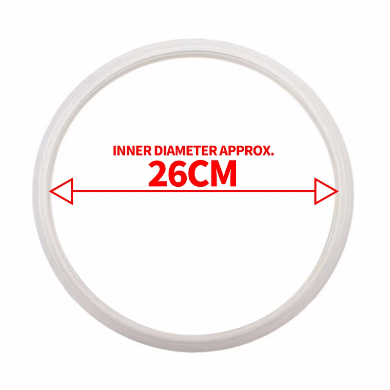 1PCS Silicone Seal Aluminum Pressure Cooker Distiller Parts Pot Cover Rubber Ring For 16cm-32cm Food Grade Material Cooking