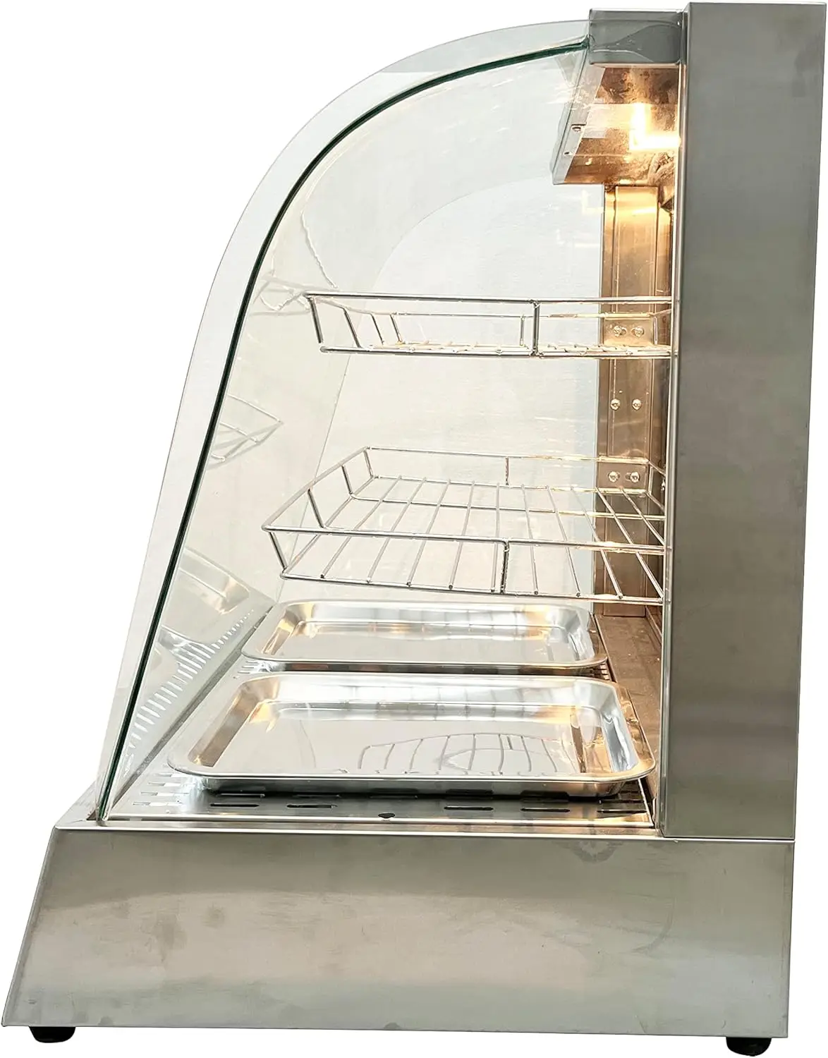 상업용 음식 보온 진열 케이스 3단 500W 전기 피자 보온 진열대 계란타르트 음식 진열 케이스