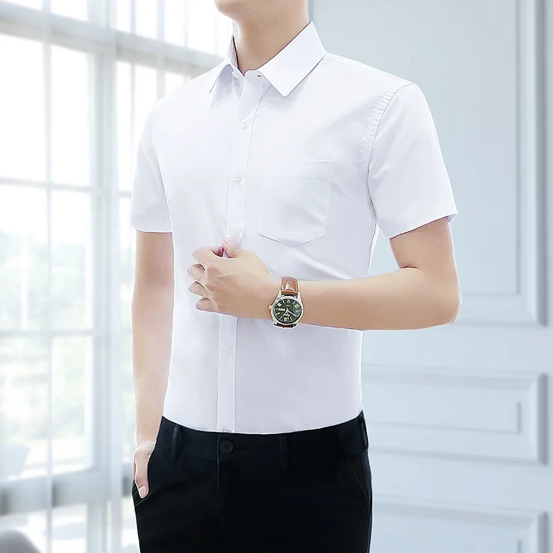 Custom Suits Men's Shirts Short-sleeved Shirts Professional Men's Wear Spring Autumn Summer