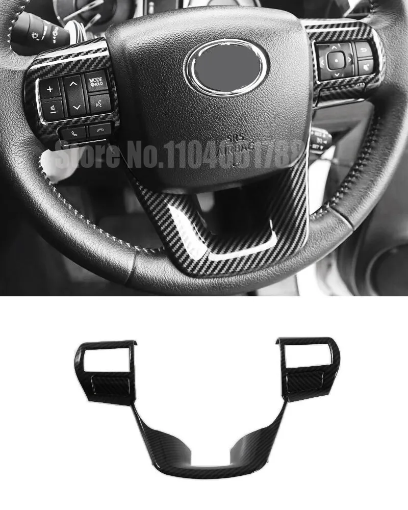 

Подходит для Toyota Hilux 2018 2019 2020 2021 2022 2023 2024, крышка переключателя на руле автомобиля, кнопка, накладка