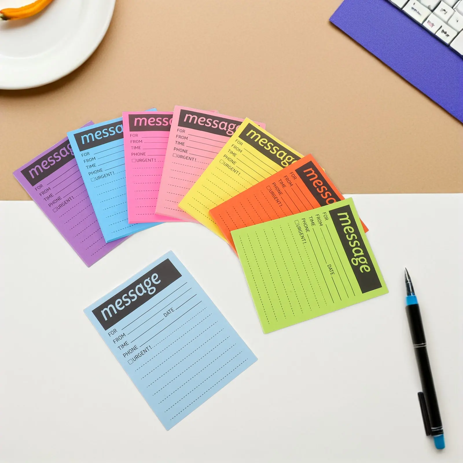 8 pcs Memo Office Halloween Christmas New Year Office Memo Pads Desk Memo Pad Assorted Color Paper Handwritten Notes Paper