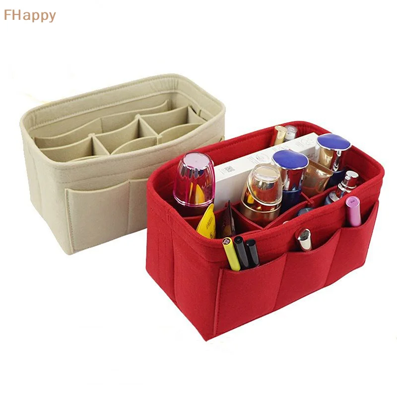 Cosmetic Bag, Travel Storage Basket, Felt Makeup Bag, Toiletry Bag, Storage Bag, Multifunctional Large-capacity Travel Bag