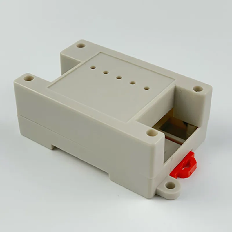 82x50x32mm Plastic PLC Industrial Control Case Power Supply Housing Rail Type Instrument Junction Box 3-49-2 ABS Project Box