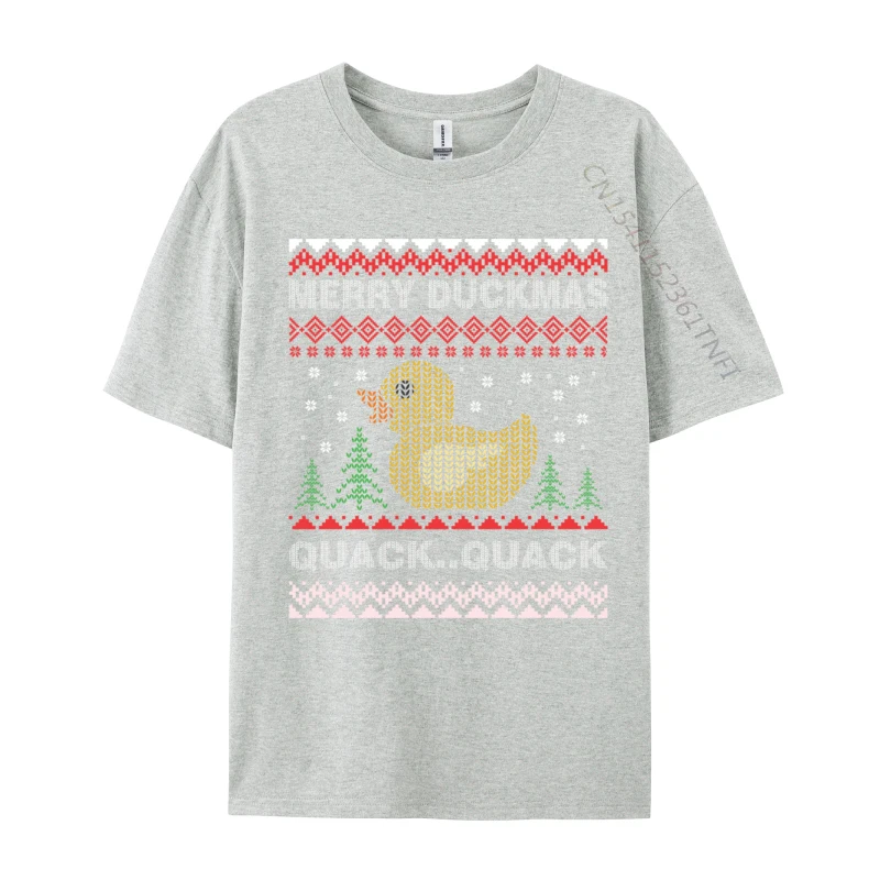 Karet bebek Natal Merry Duckmas Duckie Duckie t-shirt pakaian 100% katun klasik pria Tee T Shirt