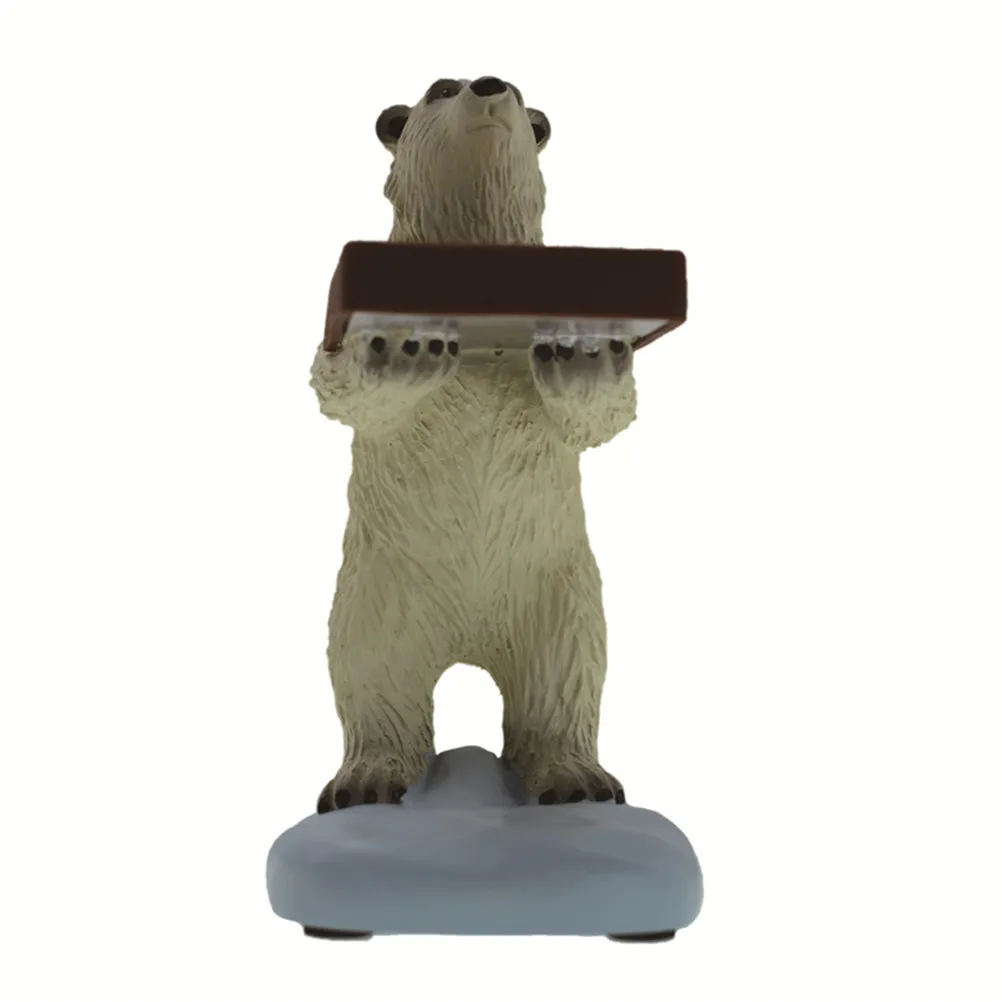 Polar Bear Resin Watch Display Rack Unique Creative Animal Figures Stand for Home Office Store Decoration Figures Watch Holder