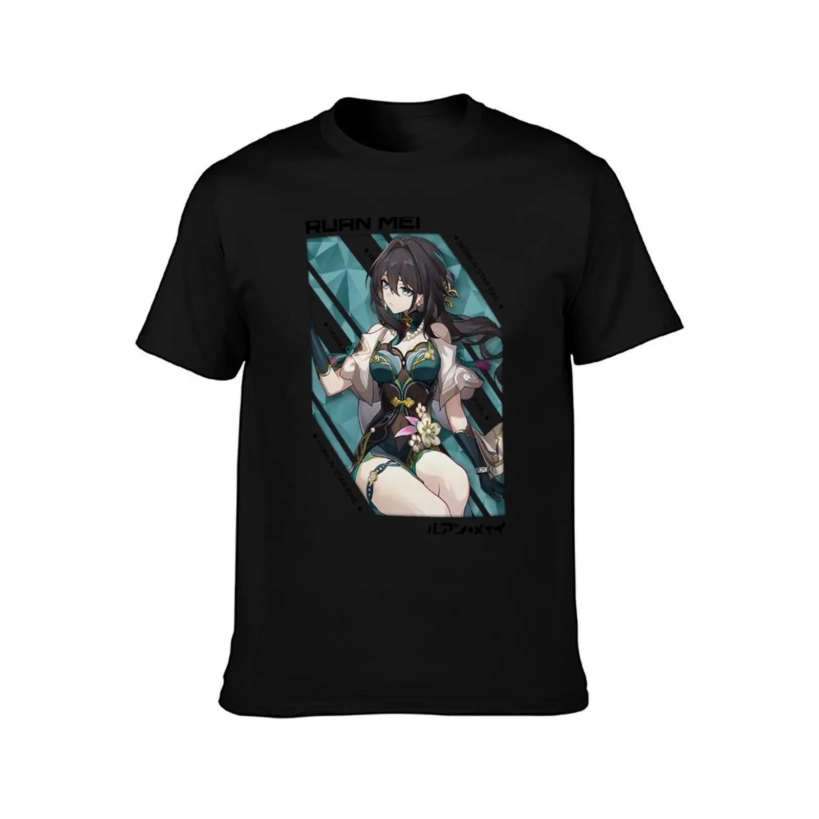 Ruan Mei - Honkai Star Rail V.1 black ver T-Shirt Stylish Graphic Short Sleeve Top T-Shirt