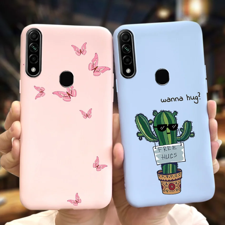 For OPPO A31 2020 Case Shockproof Silicone Flower Painted Phone Back Cover For OPPOA31 A 31 2020 CPH2015 Funda OPPOA31 Soft Capa