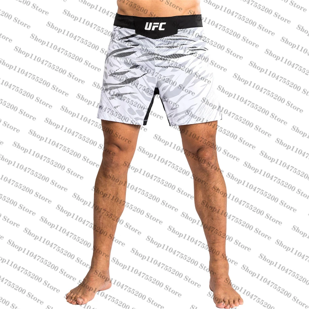 

UFC White Fight Night Short Fit Fight Shorts 2025Men Hot Sale New Summer Women Children Outdoor Sports Fighting Wrestling Shorts