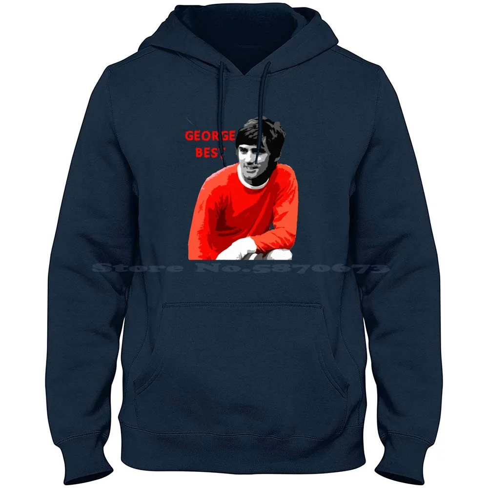 George Best Legend 7 100% Cotton Hoodie T Shirt Football Utd Winner 7George Best Legend Best Number 7