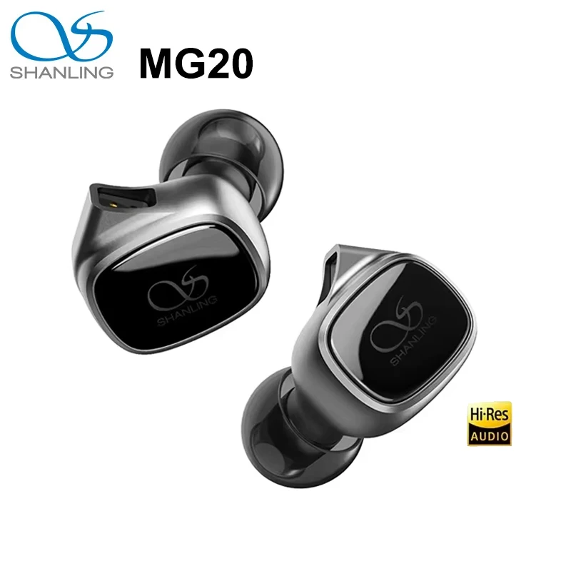 SHANLING MG20 In-Ear Headphones Wired Earphones HIFI Earphones 3.5mm/Type C Plug Dynamic Hi-Res Audio Earphones for Mobile Phone