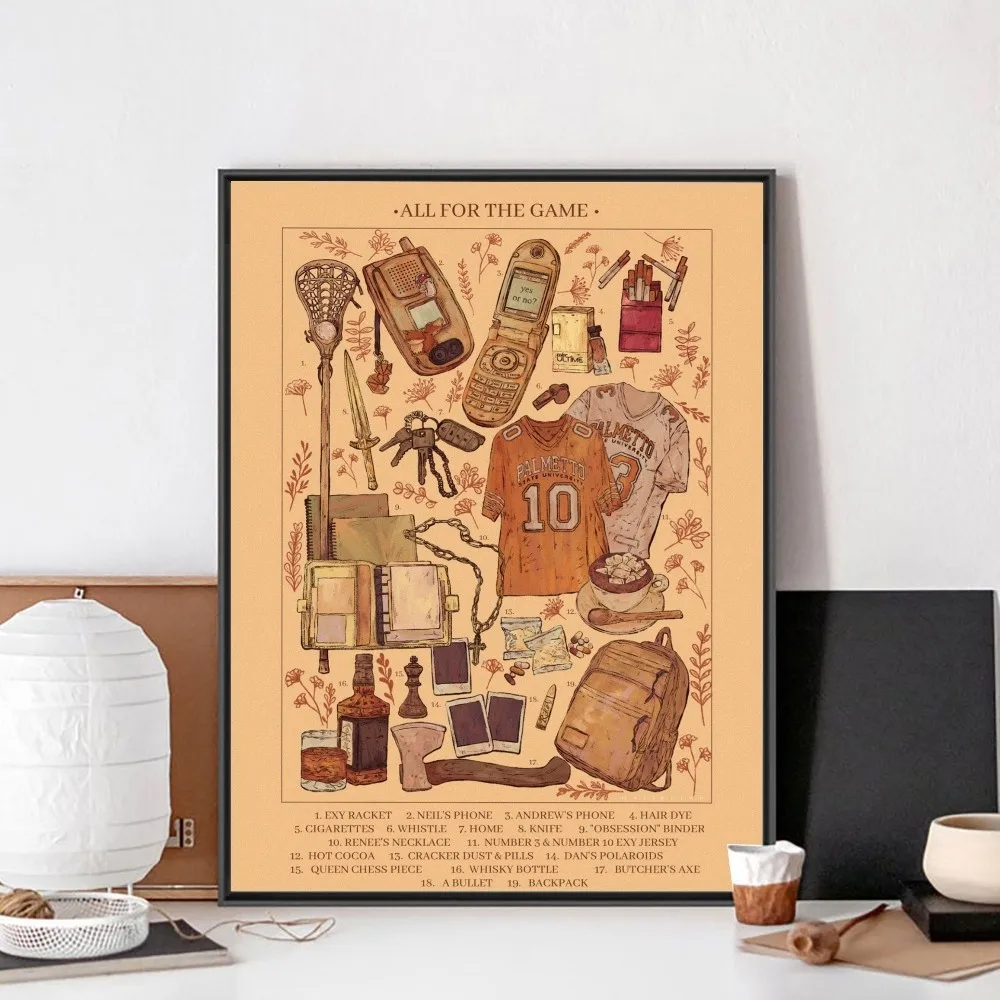 AFTG All for the Game Poster No Framed Poster Kraft Club Bar Paper Vintage Poster Wall Art Painting Bedroom Study Stickers