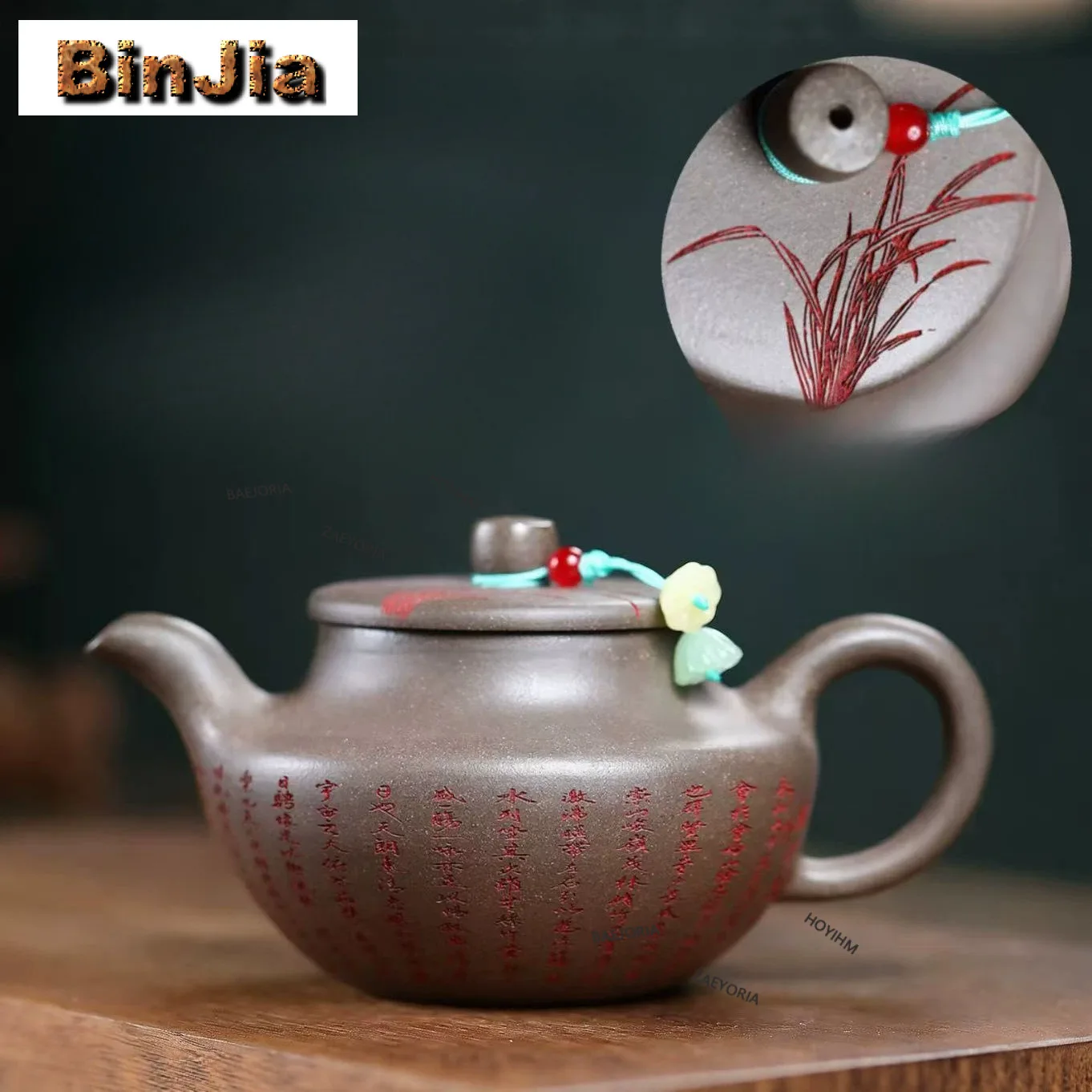 

230ml Vintage Yixing Purple Clay Teapots Handmade Antique Pot Raw Ore Livid Section Mud Kettle Chinese Zisha Tea Set for Tea