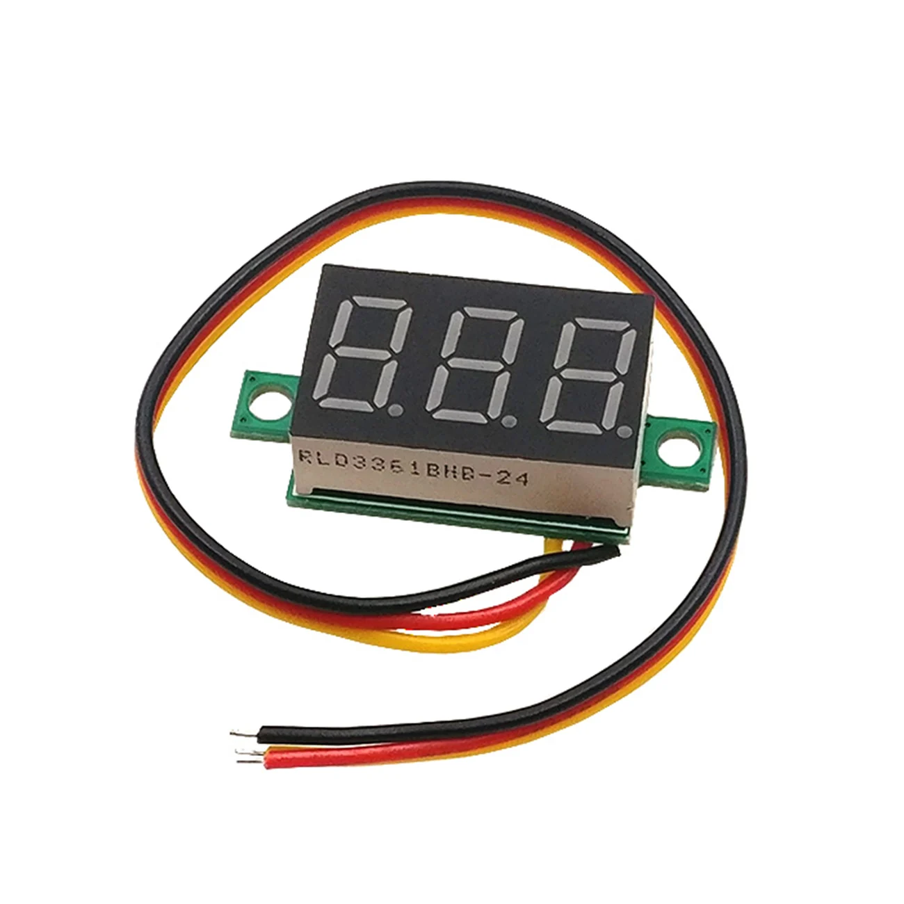 Mini 0.36 Inch DC 0-30V Voltmeter 3 Wires 4 Digits LED Motorcycle Digital Voltmeter Tester Digital Display Meter