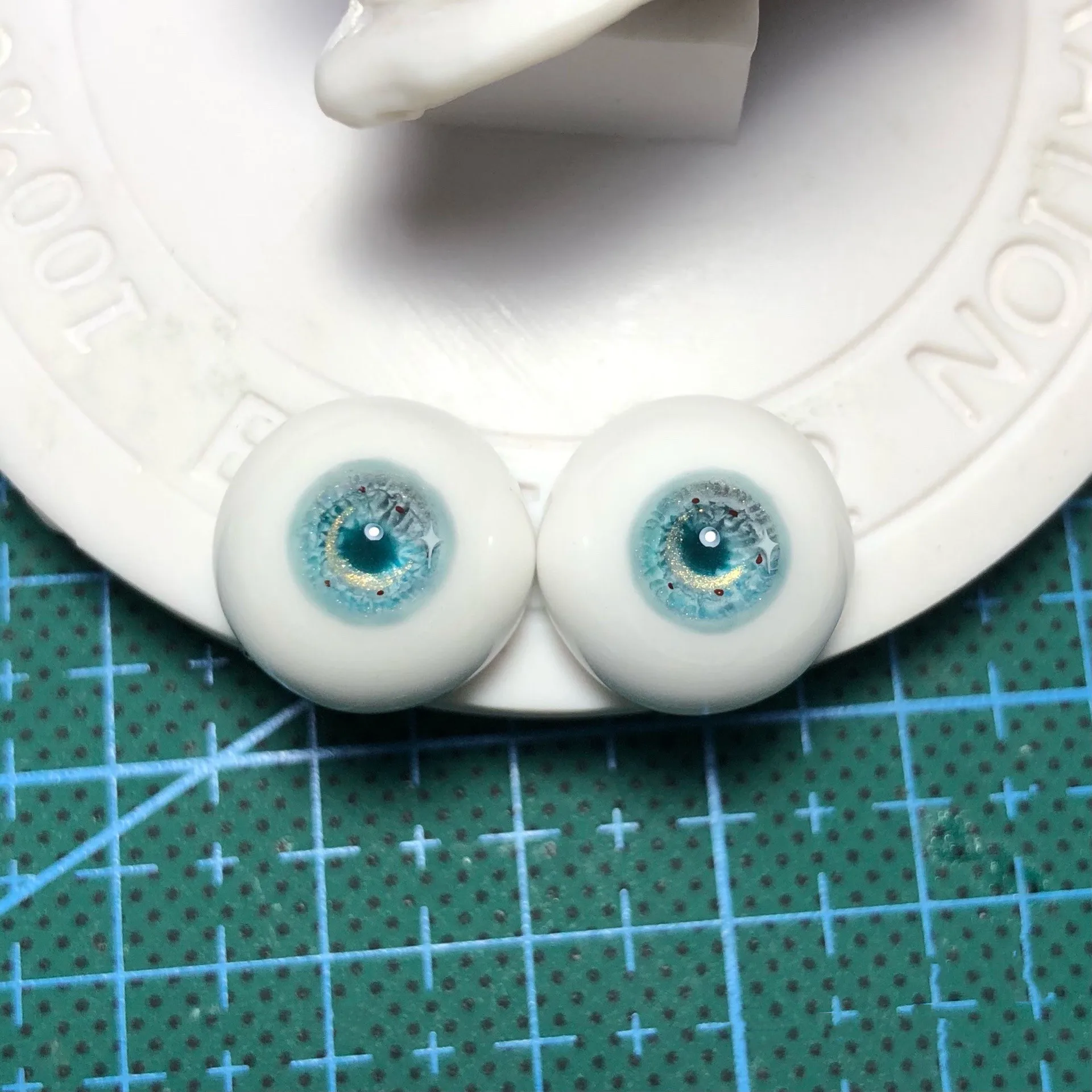 14mm Blue Safety Eye For Dolls, Nice Deep Color BJD Resin Eyeball 1 Piece