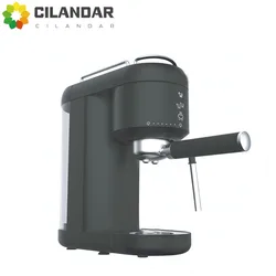 Semi-Automatic Espresso Machine 20Bar Dual Head Drip Pump 220V/110V Simple One Click Operation 1000ml Water Tank