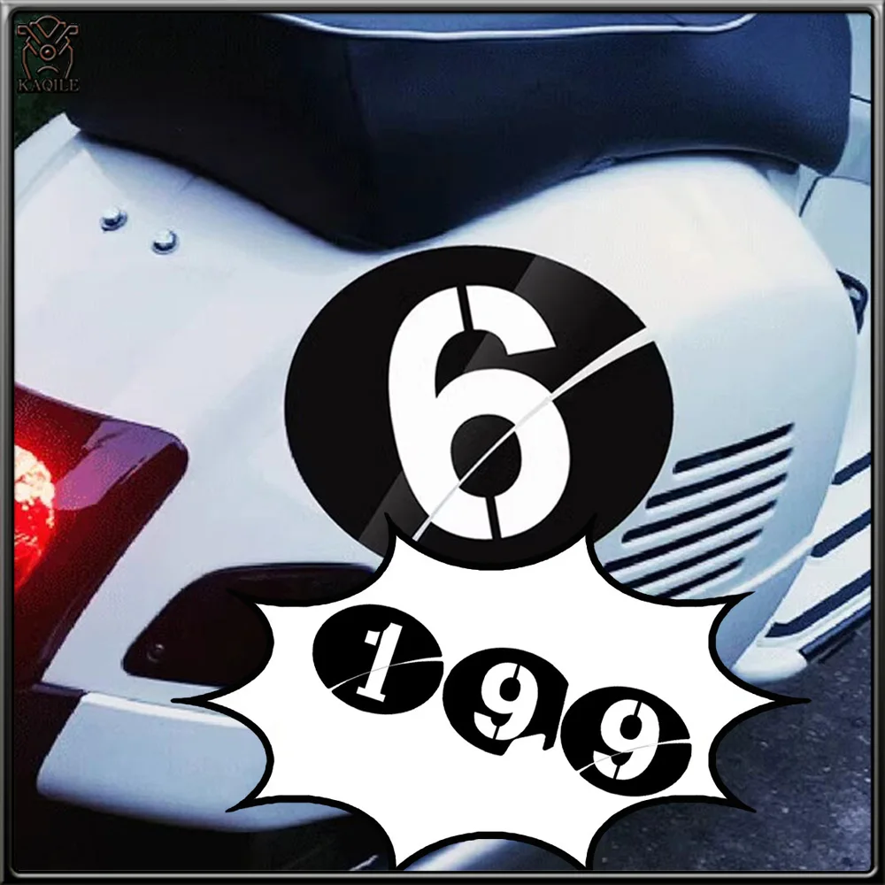 For Vespa Sei 6 Giorni GT GTS GTL GTV 125 300 Super GTS300ie 3M Motorcycle Fairing Sticker NO.6 Decal Accessories Waterproof