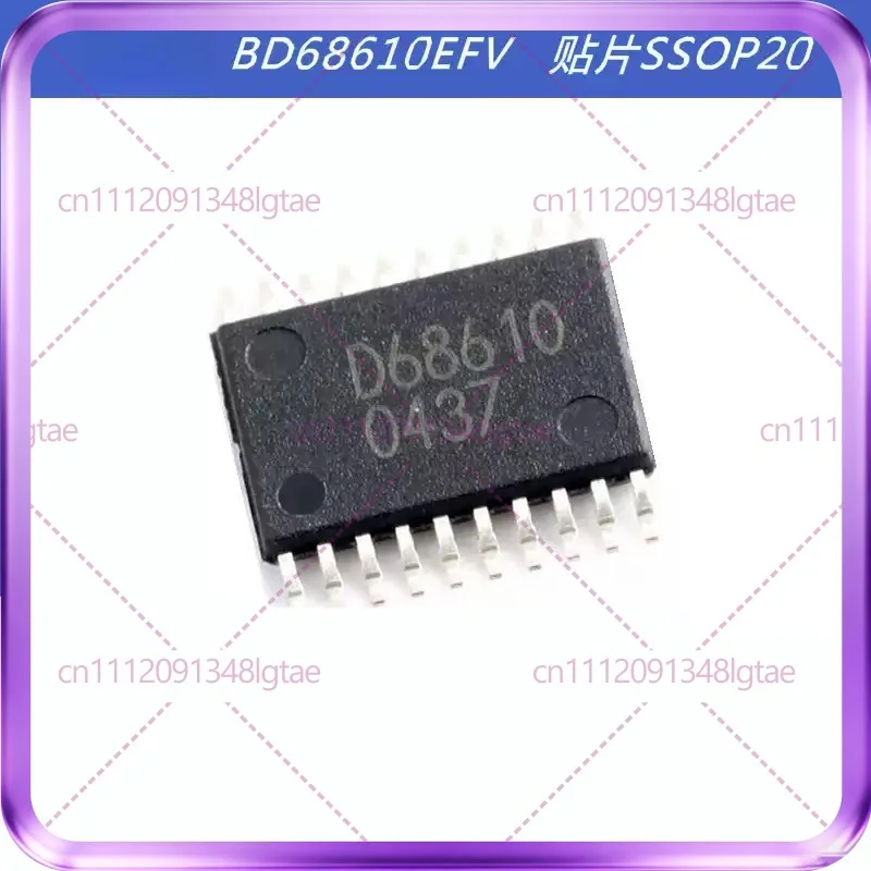 

20Pcs New BD68610EFV-E2 silk screen D68610 SMD SSOP20 stepper motor driver, stage lighting
