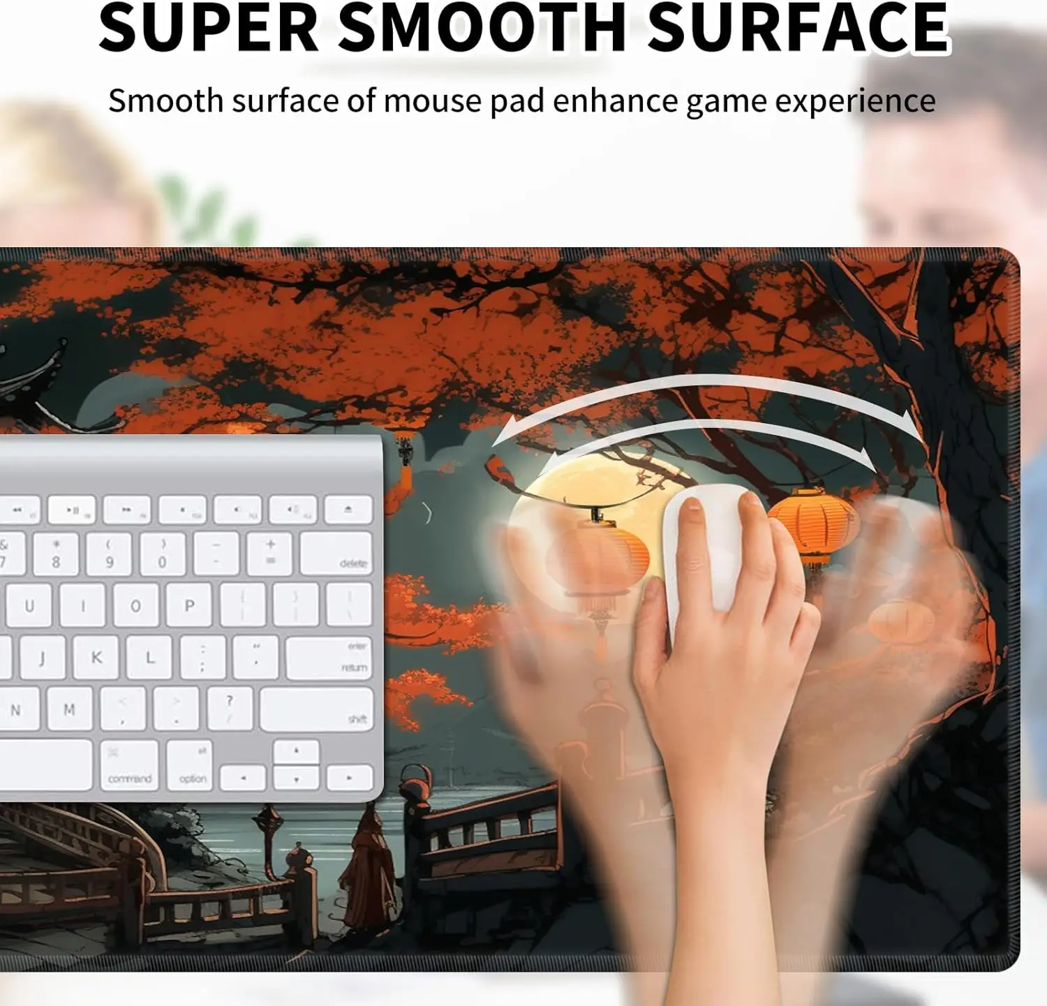 لوحة ماوس للمشهد الليلي من TCG مناسبة للعبة الورق والمنزل مصنوعة من المطاط المضاد للانزلاق وقابل للغسل بجودة عالية